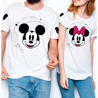 Súper Playeras Minnie Y Mickey 2023 Parejas