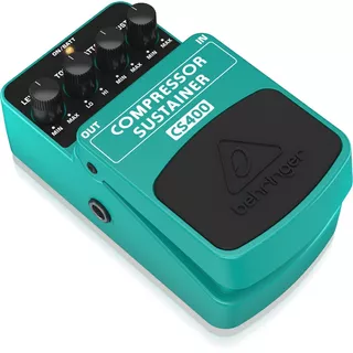 Pedal De Efecto Behringer Compressor Sustainer Cs400  Verde Claro