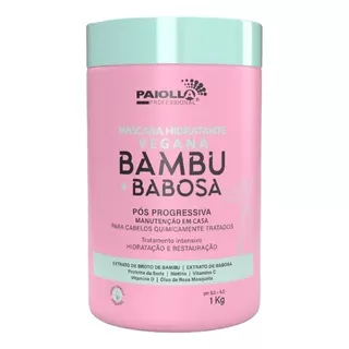 Paiolla Mascara Pos Quimica Bambu Babosa de 1 kilo