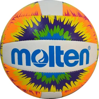 Balón De Voleibol Molten Playa Cosido M S500 Neosplat Color Amarillo