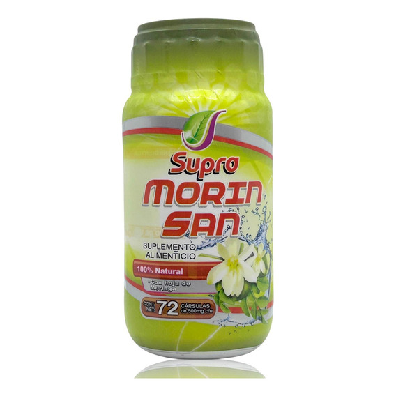 Morin San Con Hoja De Moringa 72 Caps 500 Mg Supra