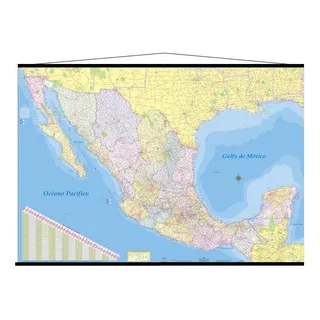 Mapa Mexico Mural Republica Mexicana 180cm X 125 Cm Gigante