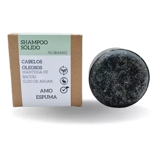 Shampoo Em Barra Cabelos Oleosos Vegano Sólido Pastilha