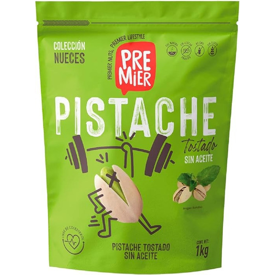 Pistache bolsa resellable Aroma Natural Premium sin TACC 1 kg 