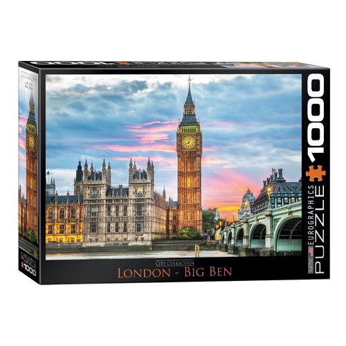 Londres Big Ben Atardecer Rompecabezas 1000 Pz Eurographics