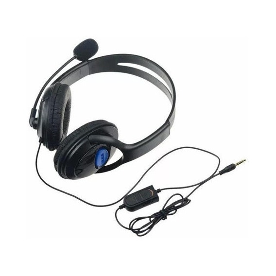 Auricular Gamer Playstation 4  Ps4 C/ Microfono Premium Negro