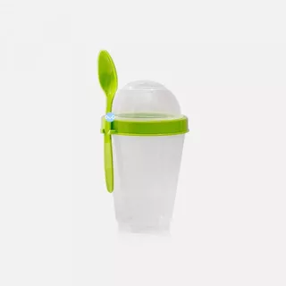 Vaso Para Yogurt Y Cereal Con Cuchara Persal