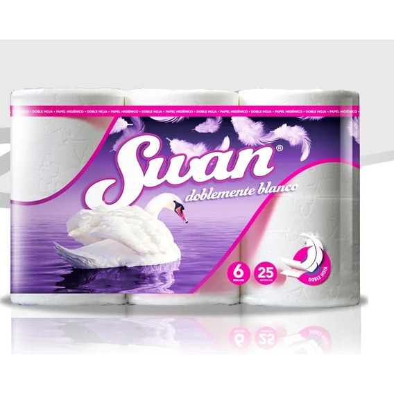 Papel Higiénico Swan Doble Hoja 23 Metros X 48 Rollos