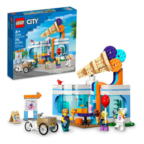 Kit Lego Lego City 60363 Heladería (296 Piezas) Cantidad De Piezas 296