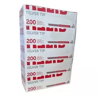 Pack X5 Filtros Gizeh Silver Tip De Tubo X200 Unidades