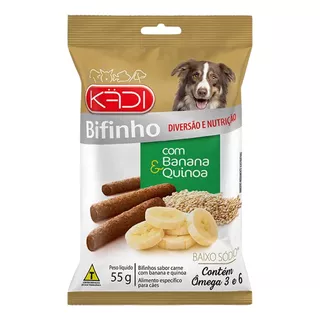 Petisco P/ Cachorro Kadi Bifinho De Banana E Quinoa