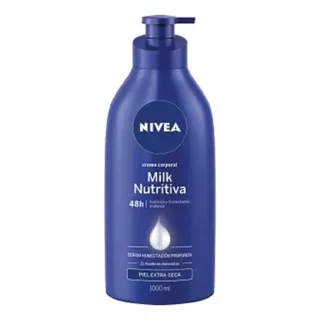 Crema Corporal Nivea Milk Nutritiva Piel Extra Seca 1 Litro Tipo De Envase Botella