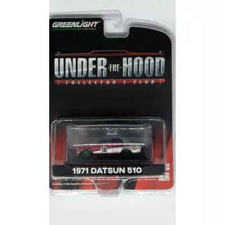 Greenlight Under The Hood 1971 Datsun 510 Green Machine
