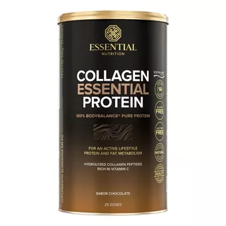 Collagen Essential Protein 457,5g Essential Nutrition Sabor Chocolate Trufado