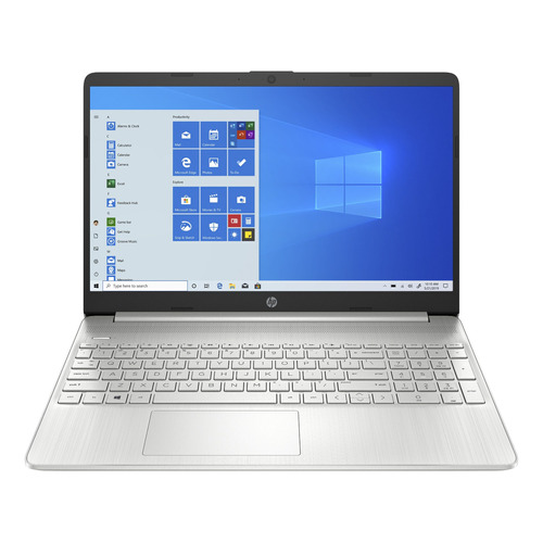 Notebook HP 15-dy2055la plateada natural 15.6", Intel Core i5 1135G7  8GB de RAM 256GB SSD, Intel Iris Xe Graphics G7 80EUs 1920x1080px Windows 11 Home