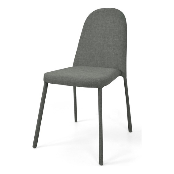 Silla Comedor Dublin En Tela Poliéster Estructura De La Silla Gris Asiento Color