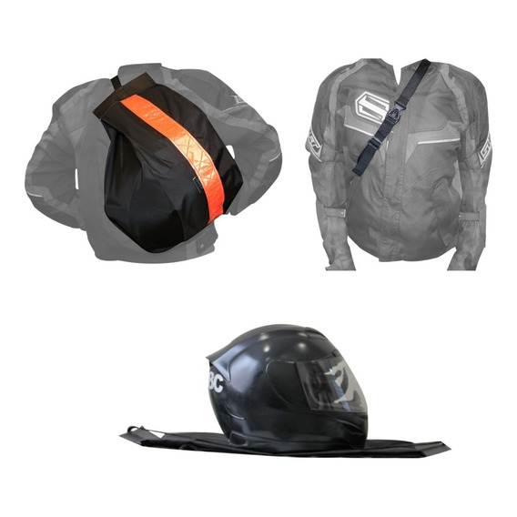 Funda Para Casco De Cruzar Impermeable Con Reflectivo.