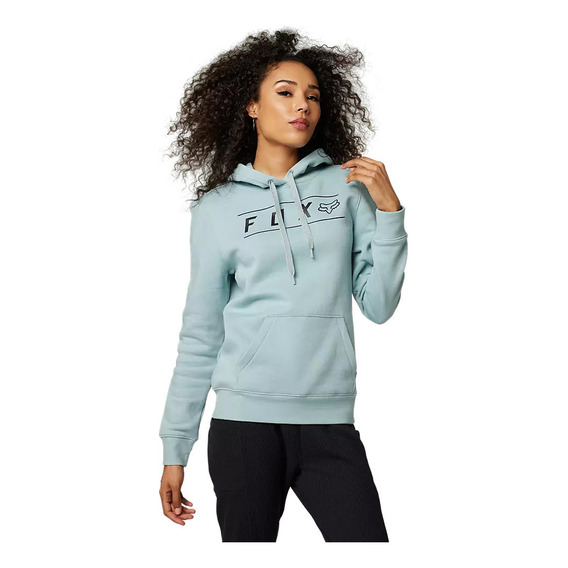 Poleron Lifestyle Mujer Pinnacle Gris Azulado Fox