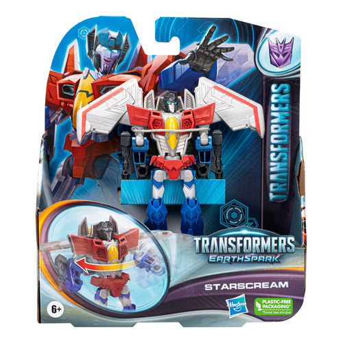 Transformers Earthspark Figura De 12 Cm Starscream Hasbro