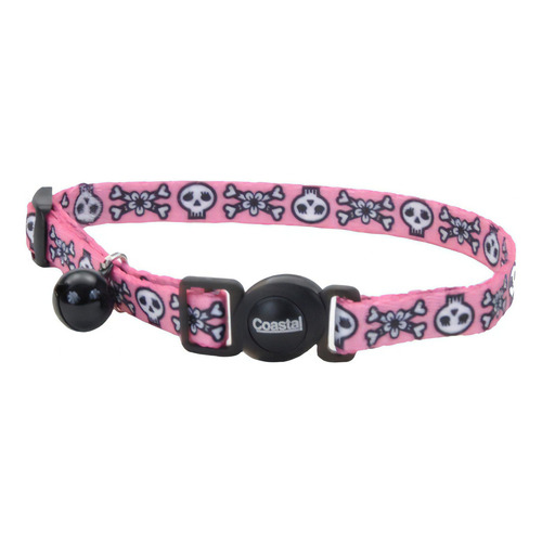 Collar Coastal Fashion Para Gatos Coloridos Con Sonido Tamaño Del Collar 20-30cm Nombre Del Diseño Fashion Color Pink Skulls