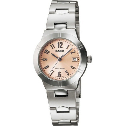 Reloj Mujer Casio Ltp-1241d-4a3df Color de la correa Plateado Color del bisel Plateado Color del fondo Rosa