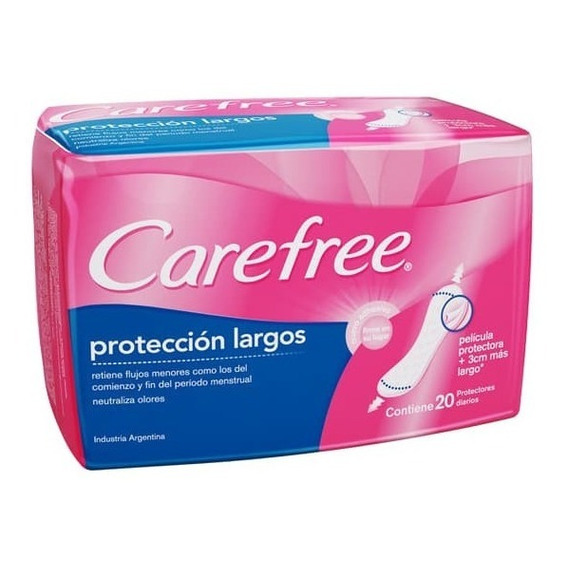 Carefree Proteccion Largo X 20 Unidades