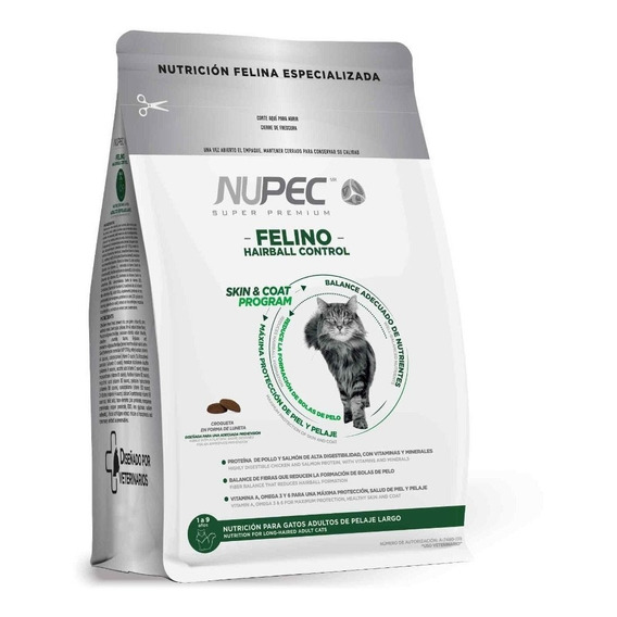 Nupec Gato Felino Pelo Largo Hairball 1.5kg