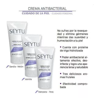 Trio De Crema Antibacterial Seytu