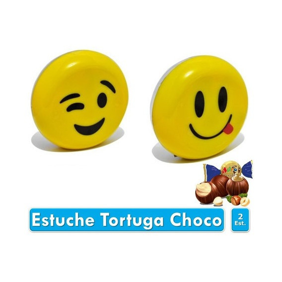 Estuche Regalo Chocolates Carita Emoji 45gr X 2uds