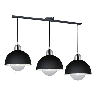 Colgante 3 Luces- Moderna En Cobre Y Cromo. Línea Geo