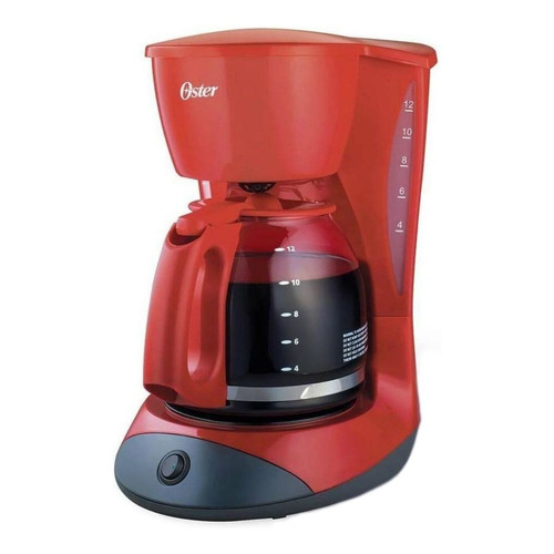 Cafetera portátil Oster BVSTDCDW12 semi automática roja de goteo 120V - 127V