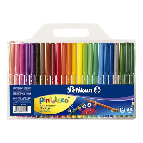 Marcador Pelikan Pintaloco Junior X 24 Colores