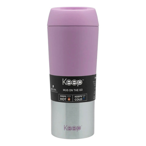 Keep Vaso Térmico Mug On The Go X 400ml Color Violeta