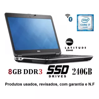 Notebook Dell I7 8gb Ssd Promoção E Garantia 12x