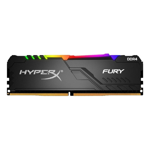 Memoria RAM Fury DDR4 RGB gamer color negro 16GB 1 HyperX HX426C16FB3A/16