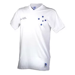 Camisa Masculina Branca Retro Dirceu Lopes Cruzeiro