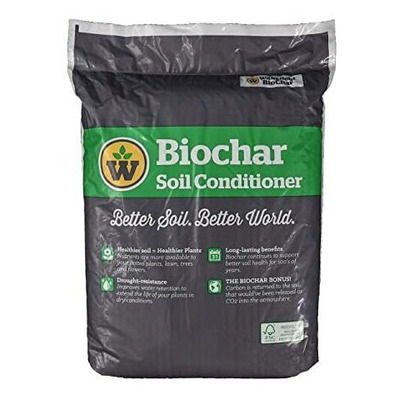 Biochar Premium 100% Orgánico - Mejorador Suelo - 25 Lbs