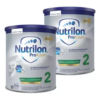 Nutrilon 2 Profutura X 800 Grs. En Polvo Neutro Pack X 2 Latas