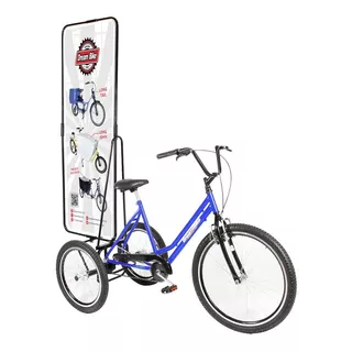 Bicicleta Triciclo Propaganda Azul - Dream Bike 