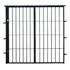 Puerta Reja De Puerta Waluminio Puerta Reja 16mm De 150cm X 200cm Barra De 0.016m Color Negro Pintado