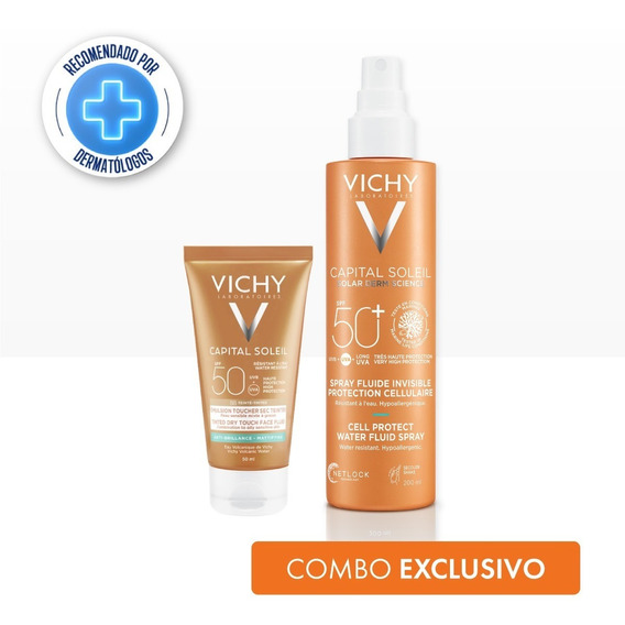 Combo Solar La Roche Posay Vichy Fps 50 Ts Color + Corporal