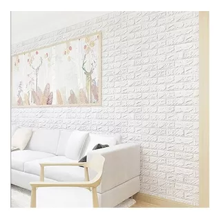 Placa Revestimiento Pared Adhesivo Blanco 