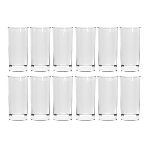 Vaso Trago Largo Brooklyn Nadir 330ml Fondo Grueso Hotel X12 Color Transparente