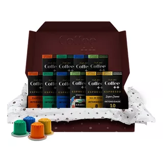 Kit 100 Cápsulas Café Coffee Mais Compatível Com Nespresso