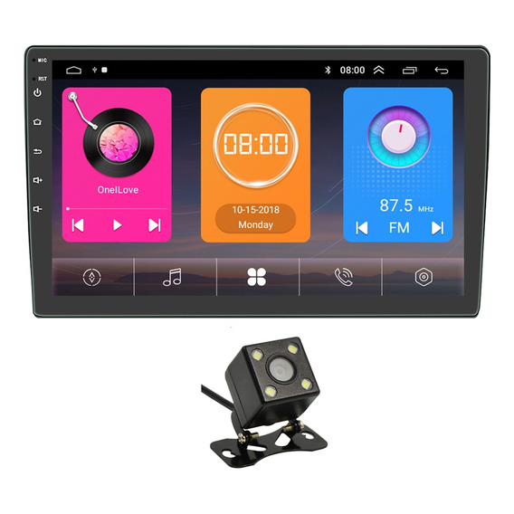 Estéreo Doble Para Auto Gadnic Pantalla Táctil Bt Gps Fm