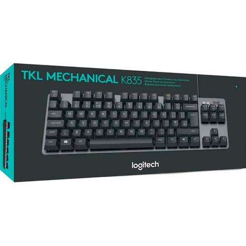 Teclado Mecánico De Aluminio Con Cable K835 Tkl Logitech G Color del teclado Negro Idioma Español España