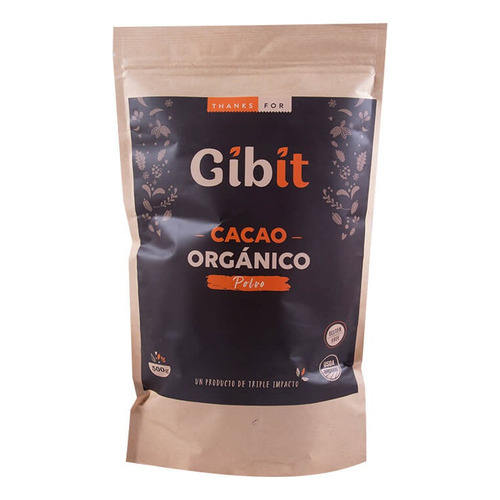 Cacao En Polvo Orgánico 500gr - Gibit
