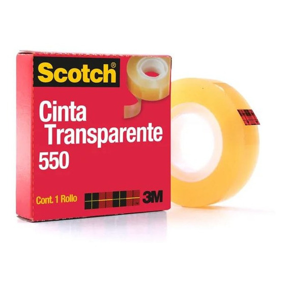 12 Uds Diurex 3m Scotch Cinta Adhesiva Transparete 550, 33 M