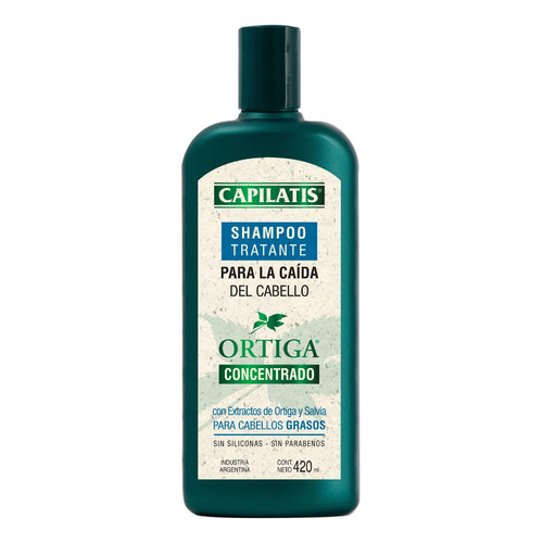 Capilatis Shampoo Tratante Grasos X 420ml Ortiga Concentrado