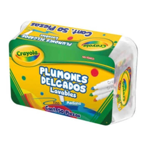 Plumones Crayola Supertips Marcadores Delgados Conico 50pzs